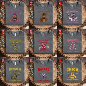 Vintage Freddy&#39;s Pizza Shirt, Five Nights At Freddy T-shirt, Freddy Fazbear&#39;s Pizza Halloween Tee, Freddy Game Tee G5MU08