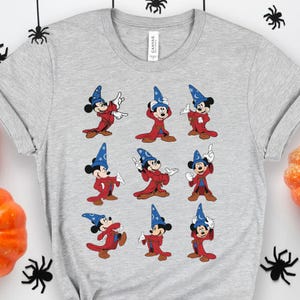 Walt Disney Fantasia Mickey Watercolor T-Shirt , Fantasia Mickey Shirt, Disneyland Family Matching Shirt, WDW Tee, Mickey Sorcerer BZIT08