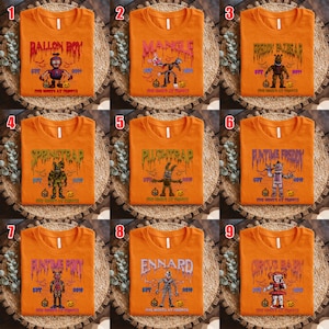 Five Night At Freddy Characters Shirt, Five Nights at Freddys Vintage Halloween 2025 Tee, Group Halloween Shirt, Costume Shirt NGUN15