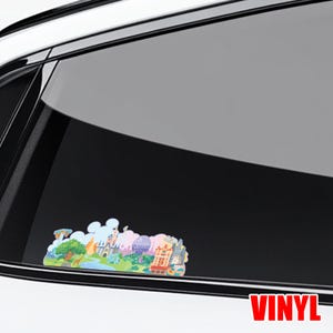 WDW Landmarks Laptop Sticker, Disney hidden Mickey Animal Kingdom Decal - Cell phone - Planner - Water bottle - Car JCPF11