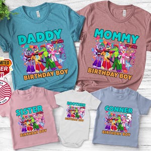 Five Nights at Freddy Inc Characters Group Shirt, Freddy, Glamrock Chica, Vanny, Nightmare Animatronics, Halloween Costumes BXHG05