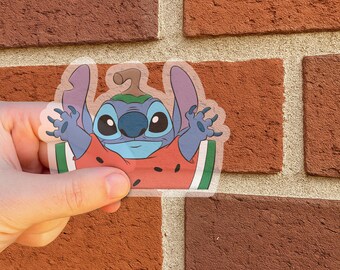Disney Stitch Peekaboo Sticker, Peeker Peeking Car Window Decals, Bumper Waterproof Vinyl Stickers, Funny Stitch Pack Stickers C1JH30