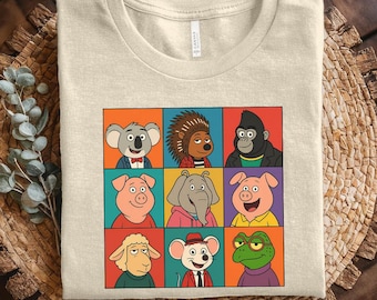 Custom Sing Movie 2D Design Matching Shirt, Sing Pig Birthday, Sing Family Halloween Costume Tee, Sing Birthday Party Boy Girl Kids JCOU20