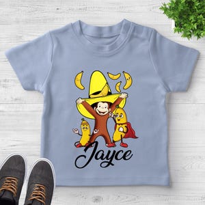 Curious George Birthday Shirt, Personalized Curious George Birthday Shirt, Custom Matching, Curious George Family Birthday C-16032325