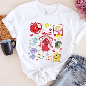 Personalized Coquette Clifford the Big Red Dog Shirt, Clifford Dog Birthday Shirt, Clifford Dog Party Shirt, Clifford Dog Birthday NGQF22
