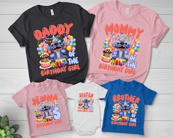 Personalized Birthday Shirt, Stitch Birthday Shirt, Custom Stitch Birthday Shirt, Stitch Birthday Shirt,Stitch Birthday Family Shirts G5MN17