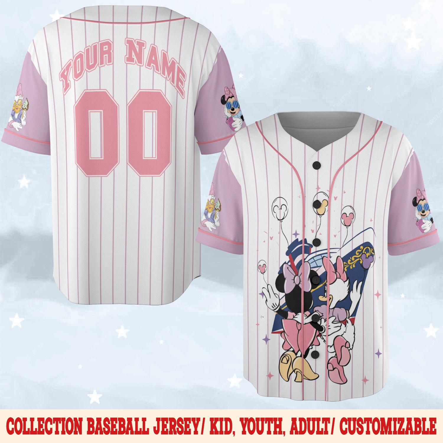 Discover Disney Cruise Daisy Baseball Jersey, Mickey And Friends Daisy Cruise Trip Jersey, Custom Disney Cruise Shirt