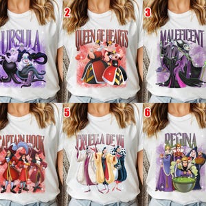 Disney Villains Characters Group Bootleg Retro Shirt, Evil Queen Hades Scar Maleficent, Good To Be Bad Tee, Disney Evil Friends Trip NGUQ12