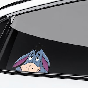 Eeyore Peeking Peek Peekabo Peekers Bumper Window Vinyl Decal Disney Movie Winnie the pooh Stickers C1JC30