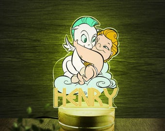 Baby Hercules Night Light LED Lamp, Disney Baby Hero Room Decor, Cute Greek Mythology Lamp, Nursery Night Light, Hercules Baby Gift NGSK09