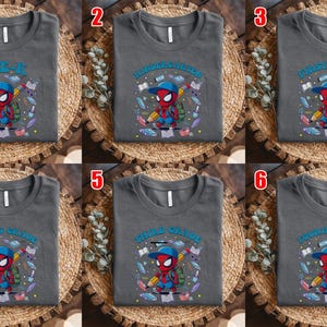 Super Hero Back to School Shirt, Boys School Shirt, First Day Of School, Kindergarten, Grade Level, Back To School Cartoon Shirt C1H320