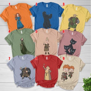Merida Brave Characters Squad Shirt, Disney Princess Merida Cosplay Shirt, Disney Pixar Shirt, Disney Merida Birthday Vacation Shirt D3FS07