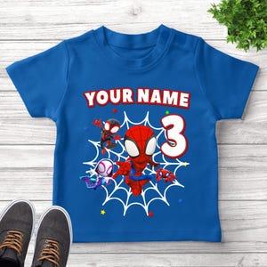 Spidey Birthday Shirt, Spidey and his amazing friends birthday, Personalized shirt, Spidey birthday, Spidey CYHY25