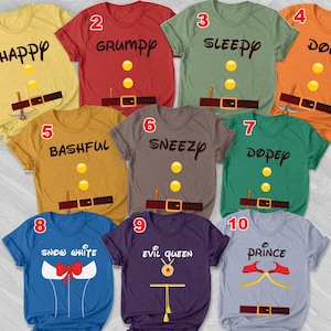 Seven Dwarfs Shirts, Disney 7 Dwarfs Shirt, Disney Family Shirt, Snow White Shirt, Disney Birthday Family Shirt, Disney Trip Shirt BXI411