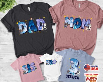 Custom Frozen Birthday Shirt, Frozen Custom Family shirt, Frozen Personalized shirt, Frozen custom family shirt outfit CYH203
