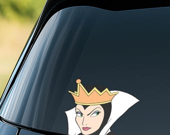 Disney Villains Peekaboo Sticker, Evil Queen Ursula Group Car Decal, Funny Villain Window Sticker, Disney Character Laptop Sticker BZIE07-2