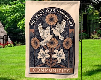 Due Process is a Human Right Garden Flag, Retro Boho Feminist Yard Sign, Pro Choice Leftist Protest Gift, Anti MAGA,Housewarming Gift G5LV08