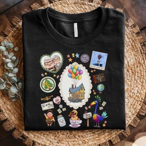Disney Up Trendy Coquett Bow T-Shirt, Adventure Up Shirt, Ellie And Carl Shirt, Disney Adventure Shirt, Disney Couple Tees JCO301