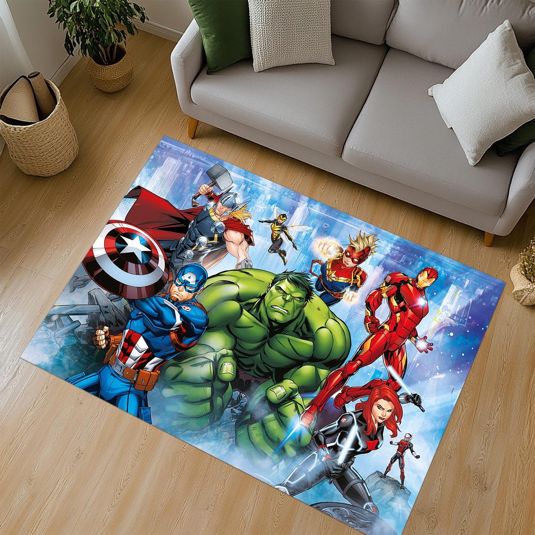 Super Hero Carpet, Super Hero Pattern Carpet, Super Hero Rug, Super ...