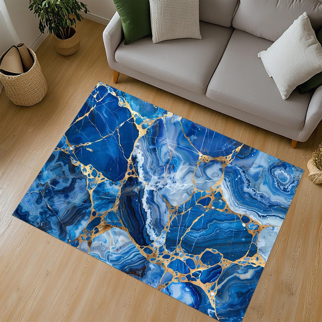 Blue Marble Rug Pattern Blue Marble Carpet, Blue Marble Rug, Blue Marble Pattern Carpet, Blue ...