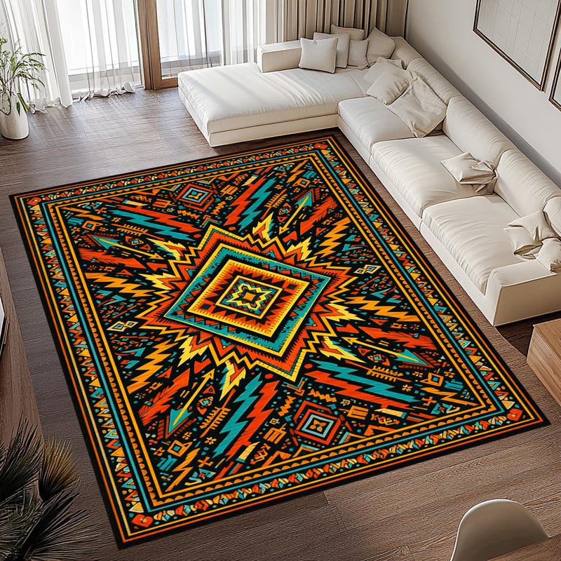 Aztec Rug - Etsy