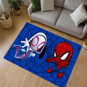 Spiderman Carpet, Spiderman Rug, Spider Man Rug, Spider Web Carpet, Spider Web Rug, Spider Rug, Super Hero Rug, Kids Room Rug, Boys Room Rug