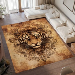 Leopard Carpet, Leopard Rug, Leopard Pattern Carpet, Leopard Pattern Rug, Leopard Area Rug, Animal Decor Rug, Vintage Style Animal Rug