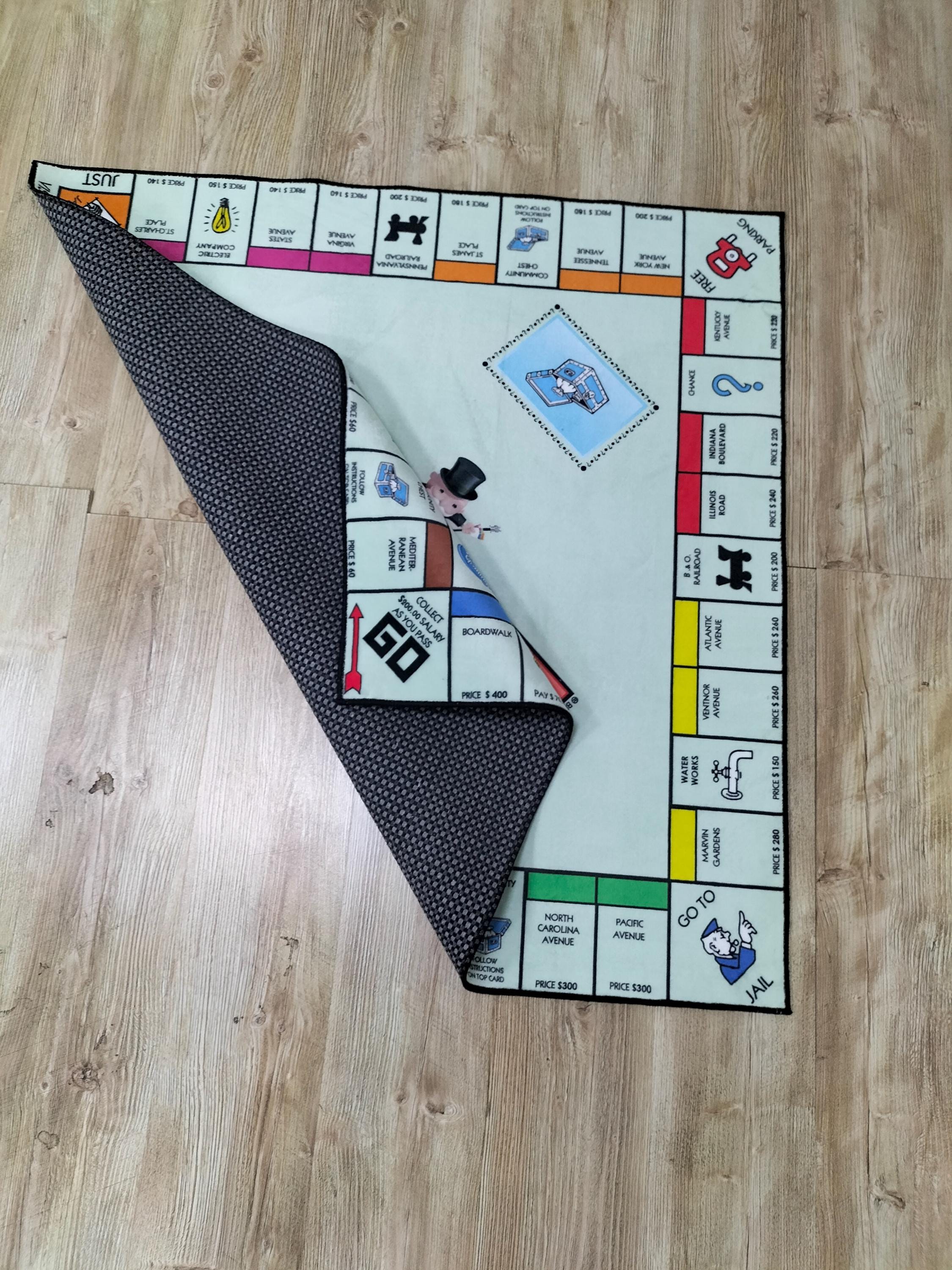 Monopoly Design Rug Monopoly Square Carpet, Monopoly Square Rug, Board Game Rug ...