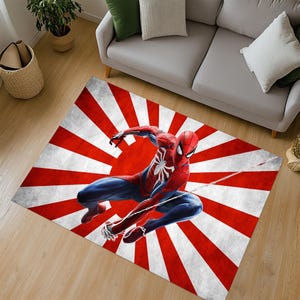 Spiderman Carpet, Spiderman Rug, Spider Man Rug, Super Hero Rug, Kids Room Rug, Boys Room Rug