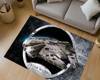 Millennium Falcon Carpet, Millennium Falcon Rug, Star Wars Carpet, Star Wars Rug, Starwars Carpet, Starwars Rug, Movie Carpet, Movie Rug