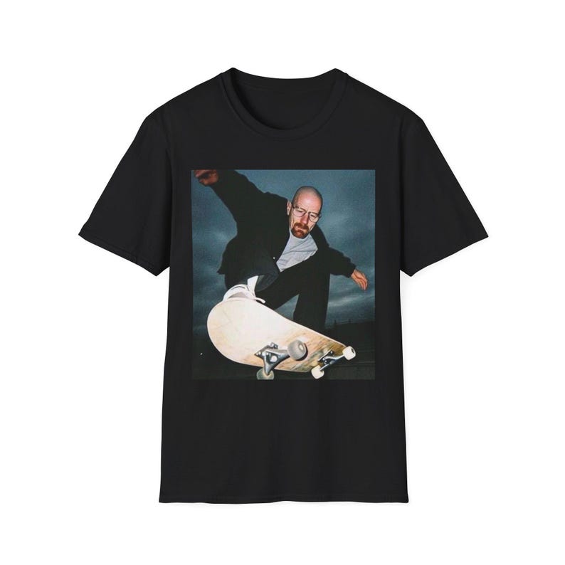 Camiseta de patinaje de Walter White, ropa para fans de Breaking Bad imagen 1