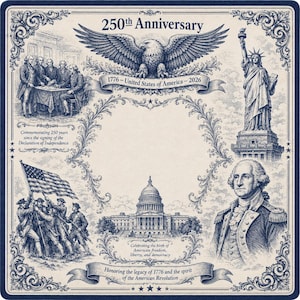 Mahjongmat 250e verjaardag Amerikaans erfgoed, gamingoppervlak patriottisch VS, Independence Day-tafelmat, Amerikaans geschiedenisspelcadeau
