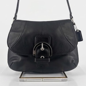 極美品COACH COWskin Onesholderbag black y2k Coach Y2k Bags - Etsy