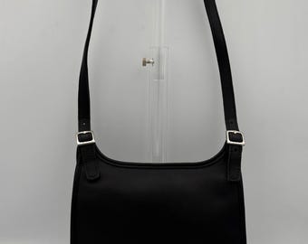 美品✨vintage coach old shoulder bag BLACK Coach H0082-f12868 Black Leather Shoulder Bag – Vintage Bags Store