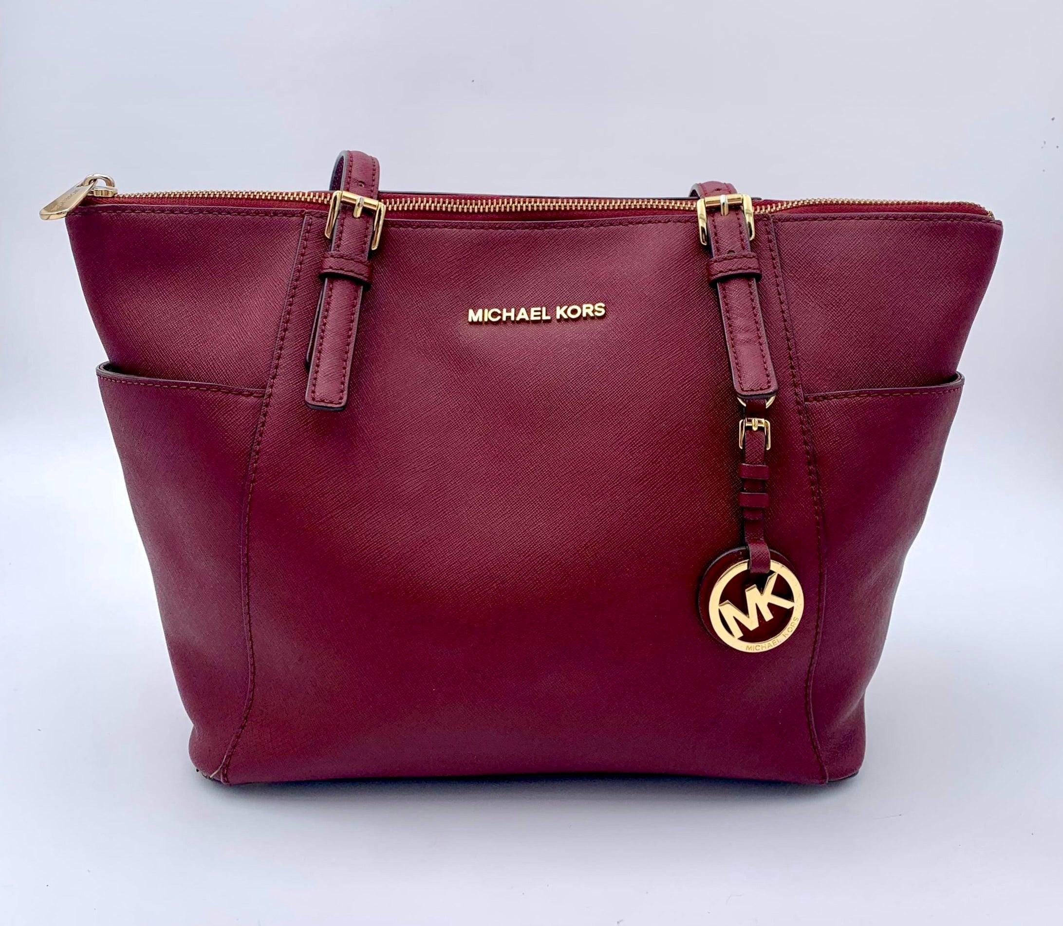 Damenmode Accessoires Michael Kors Tasche Braun Rot MICHAEL KORS