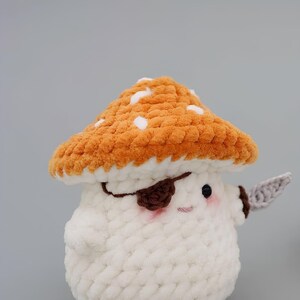 Quinn der kleine Pilz häkeln Muster – Amigurumi Critter Stitch Toy – Wald Plüsch DIY PDF für Anfänger