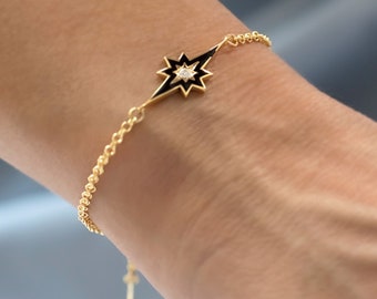 North Star Bracelet - Celestial Jewelry - Delicate Bracelet with Star - Pole Star Bracelet - Lucky Star Bracelet - Star Charm Bracelet