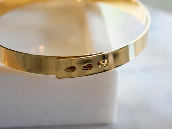 O Ring Gold Collar Brass Locking Necklace Fetish Day Collar - Etsy