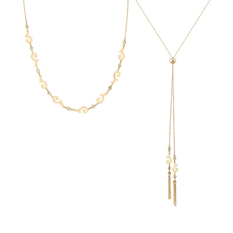 Backdrop Choker Necklace Adjustable Back Necklace Sliding Etsy