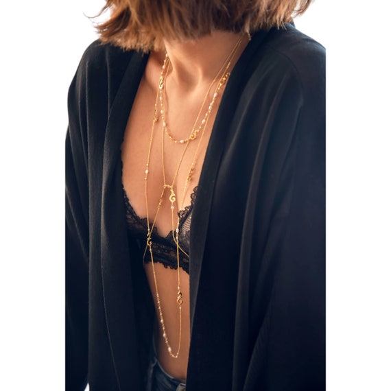 Bridal Pearl Necklace Set: 24K Gold Filled Wedding Jewelry