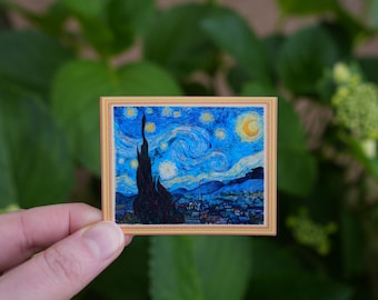 Vincent van Gogh - La noche estrellada enmarcada