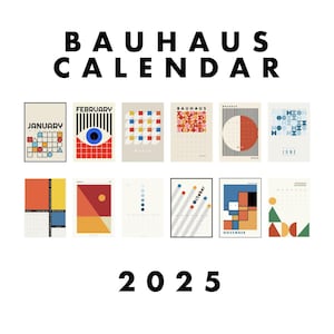 Bauhaus Calendar - Etsy