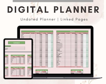 Annual Budget Planner,Template Monthly Budget,Spreadsheet Expense Tracker, Simple Budget Planner, Easy Budget Spreadsheet,Instant Download