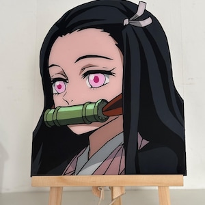 Nezuko glass painting