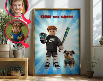 Custom Roblox Portrait | Digital Product | Roblox Drawing Gifts | Personalized Family Portrait Art | Roblox birthday gift