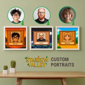 Retrato de Stardew Valley a partir de una foto / Arte mural de Stardew Valley / Descarga o impresión digital única para fanáticos de los videojuegos