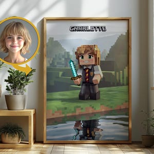 Custom Pixelated Block-Style Portrait | Digital Item | Voxel Drawing Gifts | Personalized Portrait Art | Custom Character Art | Gift Funny