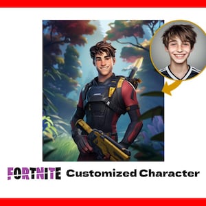 Pôsteres de videogame de retrato personalizado | Item digital | Desenho de videogame | Retrato de jogador personalizado a partir de foto | Presente personalizado | Presente engraçado