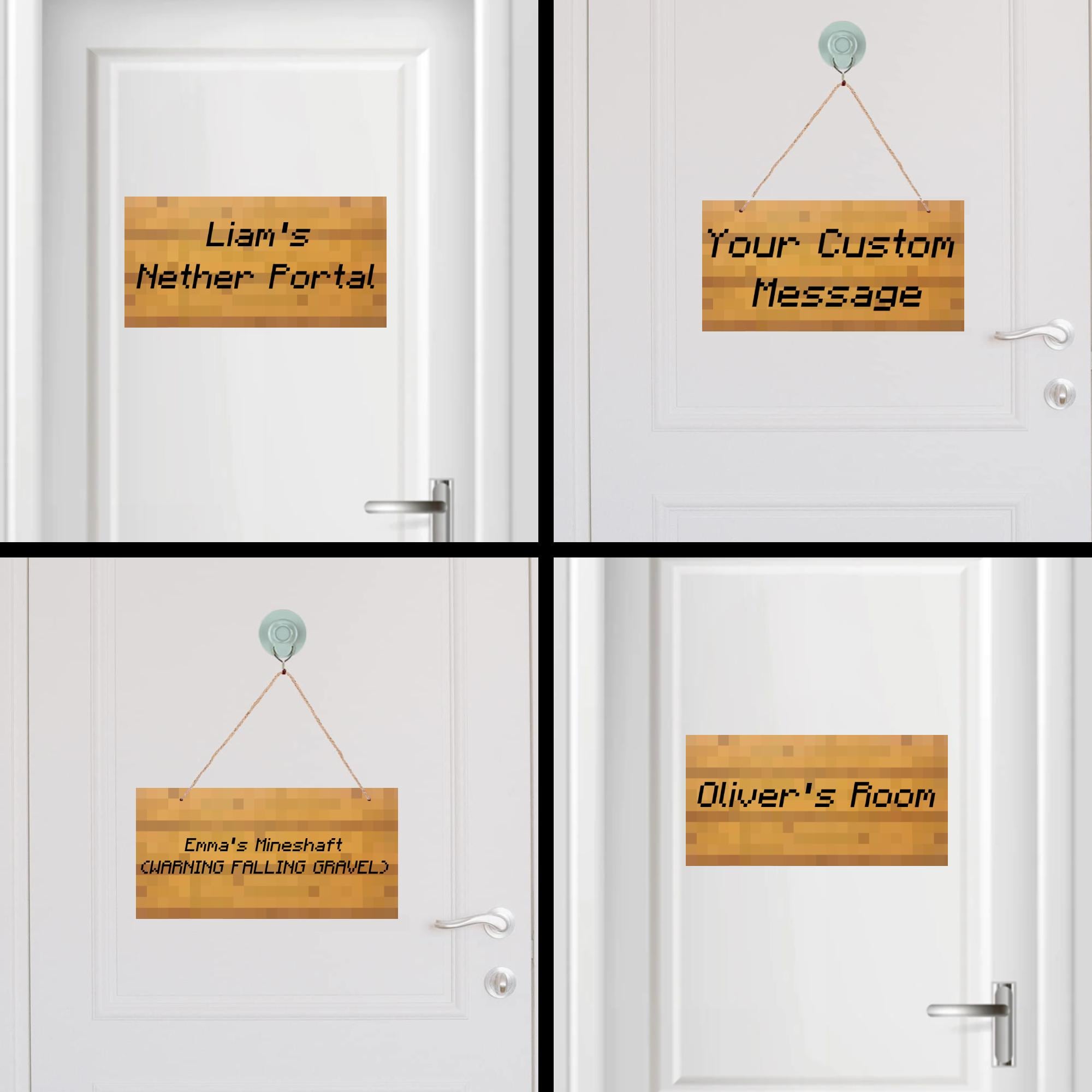Custom Pixelated Block-style Sign | Personalized Digital Download ...