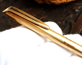Vintage Waterman Gilt Kugelschreiber: Seltener Kugelschreiber, goldfarbig